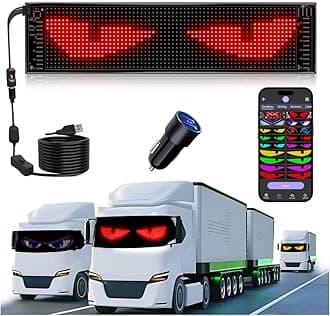 Upgrade Multifunctional Bright Led Sign - 27” x 5” [ Upgrade to All-in-One Features ] Programmable Custom 5V/2A Led Sign- Bluetooth APP Control- [ True Full-Color LED Beads ] - Also a Smart Clock