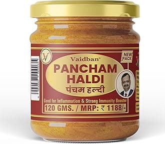 Pancham Haldi (120g) - Premium Blend of 5 Ayurvedic Turmerics including Kali, Selam, Daru & Amba Haldi | Natural Immunity Booster & Anti-Inflammatory Support | 100% Herbal Antioxidant Powder