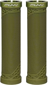 Hilt Mountain Bike Handlebar Grips with Single Lock On Clamp, Lightweight and Ergonomic Bicycle Handlebar Grips with 22 mm Inner Diameter, Unique Patterned Bicycle Grips for MTB/BMX