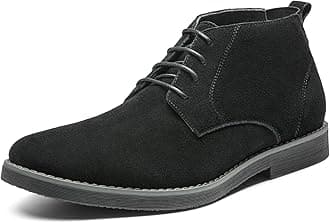 BRUNO MARC MODA ITALY CHUKKA Men s Classic Original Suede Leather Desert Storm chukka boots CHUKKA-BLACK 13 D(M) US