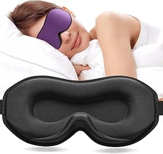Umisleep Upgraded Sleep Mask, Perfect Sleeping Mask for Side Sleepers, 3D Ultra Soft Comfortable Eye Masks for Sleeping Women Men with Adjustable Strap, Blindfold for Travel/Sleep/Nap, Purple