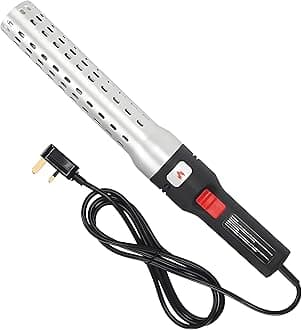 Fast Electric Fire Starter,Lump Charcoal Starter,Barbeque & Stove Lighter, 2000W Rapid Heating Air Ignites Charcoal in 60 Seconds, (Silver White)