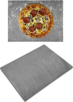 Baking Pizza Stone. 100% Natural Volcanic Lava Stone Multi-Purpose Oven & BBQ, Grill. High Heat Retention. Rectangular (2x30x40cm)