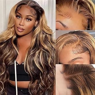 28 Inch Wear and Go Glueless Wigs Human Hair Pre Plucked Pre Cut 5x5 HD Lace Closure Wigs Human Hair 180% Highlight Ombre Lace Front Wigs Human Hair 4/27 HD Honey Blonde Wig Human Hair