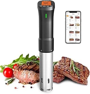 – INKBIRD Sous Vide Machine ISV-200W Wifi Immersion Circulator Precision Culinary Cooker with Smartphone Control, Stainless Steel Design, Accurate Timer, 1000W Fast Heating for Perfect Meal Results