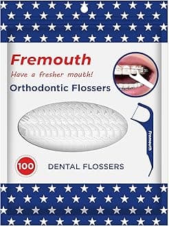 3-in-1 Braces Flossers - Orthodontic Dental Floss Picks, 100 Count (Pack of 1)