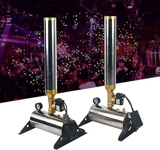 2 PCS Confetti Machine Professional Confetti Launcher Cannon Machine w/Remote 110V 150W Confetti Salute Machine for Concerts Stage Weddings Parties and Special Events