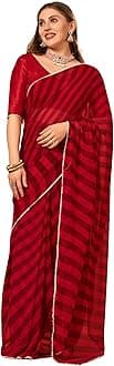 DIVUS Ready to wear Pre draped Prestitched one min readymade Designer Parywear saree with Unstitch Blouse (Redmaroon)