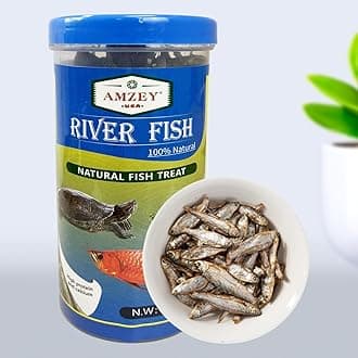 2.3 oz Dried River Fish - Natural Food for Turtles, Terrapins, Reptiles and Large Tropical Fish