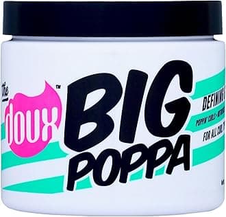 The Doux BIG POPPA Curl Defining Gel for Curly Hair – Frizz Control Styling Gel with Babassu Oil for Long-Lasting Shine & Soft Hold – Non-Crunch Hair Gel for Women, Coils, Waves & Curls