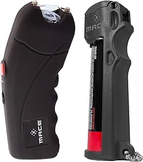 Ergo Stun Gun for Self Defense - Rechargeable, Bright LED Light, High Voltage, Up to 1.69 Microcoulombs of Electric Power, Self Defense for Women & Men