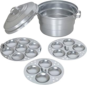 Priya Aluminum Idli Maker - Silver