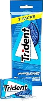 Trident Original Sugarfree Chewing Gum 3 x 14 Stick Multipack