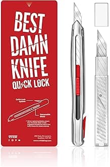 VViViD Best Damn Knife Quick Lock, Heavy Duty Precise Utility Blade, Quickest Safety Lock, 11, 9mm Blades