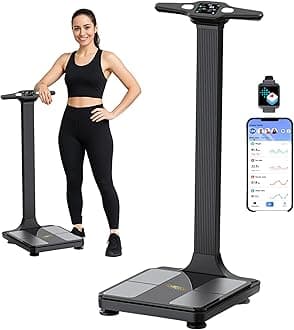 Homerz Smart Scale Pro Max – Bend-Free Smart Scale with BMI, Body Fat, Muscle Mass, Full Body Composition Scale with Digital Weight Tracking, Body Scan Scale with Handle, Body Fat Scanner