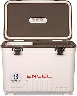 ENGEL 13qt Leak-Proof, Air Tight, Drybox Cooler and Small Hard Shell Lunchbox for Men and Women