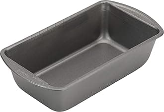 Nonstick Loaf Pan Heavy-Duty Steel Bakeware with Easy-Clean Non-Stick Coating, Oven & Dishwasher Safe Pan for Meatloaf Breads Cakes Brownies Lasagnas Casseroles & More, 9 x 5-Inch, Gray