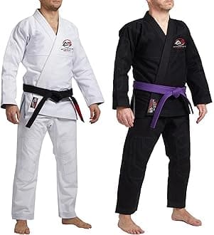 BJJ Gi Brazilian Jiu Jitsu Gi Uniform Suits by Athletics Gear | 100% Cotton Pearl Weave Fabric, Light Weight for Kids, Men & Women