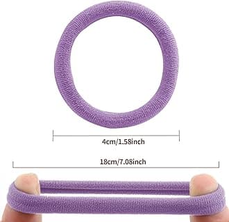 100 PCS Hair Ties, Soft Seamless Hair Bands for Thick Thin Hair, Ponytail Holders, Elastic Hair Ties for Women, Men, Girls, No Cease Nylon Hair Ties, No Damage Hair Accessories, Candy Color