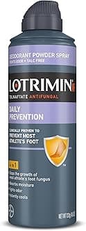 Lotrimin AF Athlete's Foot Daily Prevention Deodorant Powder Spray, 4.6 Ounce (Packaging may vary)