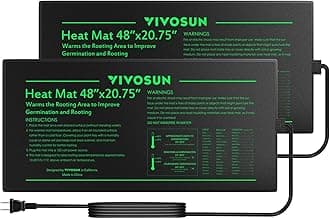 VIVOSUN 2-Pack 48" x 20.75" Durable Waterproof Seedling Heat Mat, UL & MET-Certified Warm Hydroponic Heating Pad for Germination, Indoor Gardening, Greenhouse