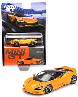 Diecast Collectibles Model Car Compatible with Mini GT 1:64 McLaren 750S McLaren Orange Limited Edition MGT00814