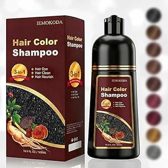 Dark Brown Hair Dye Shampoo for Gray Hair, 3-in-1 Color Shampoo Hair Dye for Women & Men, 100% Gray Hair Coverage, Instant Hair Coloring Shampoo in Minutes, Shampoo Tinte Para El Cabello, Easy to Use