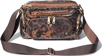 ESVANWomen Fashion Tote Crossbody Handbags for Women Multi Pockets Shoulder Bag Nylon Travel Purse