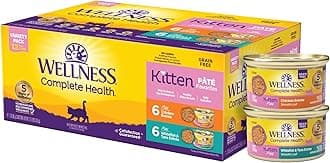 Complete Health Grain-Free Wet Canned Kitten Food, Made in USA with Real Meat, All Breeds, Smooth Pate (Kitten, Whitefish & Chicken Bundle, 3-Ounce Can, Pack of 12)