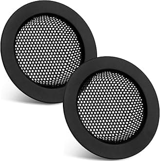 Retisee 2 Pcs Sink Strainer Stainless Steel Sink Drain Basket Cover Mesh Metal Food Catcher Kitchen Sink Accessories for Hair Garbage, Large Wide Rim of 4.4 Diameter(Matte Black)