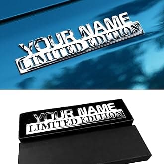 Limited Edition Car Emblem, Custom Metal Cars Gift for Cars Lovers, Heavy Metal Stick Emblems and Badges Side Rear Front Hood Trunk Personalized Gifts Vehicle Sign Truck Letter