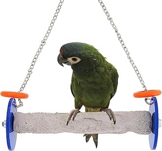 Sweet Feet and Beak Roll Swing and Perch for Birds, Keeps Nails and Beak in Top Condition and Stimulate Leg Muscles - Safe and Non-Toxic, For Cages