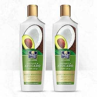 Parachute Advansed Daily Moisture Shampoo with Avocado & Coconut | Moisturizes & Reduces Hair Breakage| Deep Hydration for Soft Hair| 0% Harmful Chemicals | 340ml (Pack of 2)
