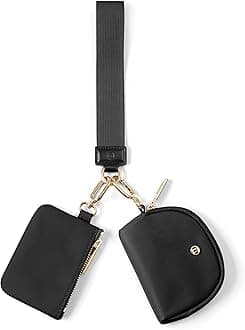 Mini Zip Around Wristlet Wallets for Women -KeyChain Wallet with Detachable Dual Pouch Wristlet -Key Chain Coin Purse Small Wallets