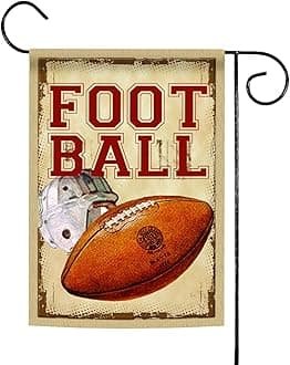 Toland Home Garden Vintage Football Decorative USA-Produced Garden Flag, 12.5" x 18"