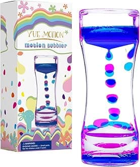Liquid Motion Bubbler - Fidget Tubes for Stress Relief - Calming Visual Play for School, Home, Office, Holoday Stocking Stuffer - Calming Sensory Toys for Kids with Autism or Special Needs