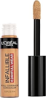 L'Oreal Paris Makeup Infallible Full Wear Waterproof Matte Concealer, Full Coverage, Almond, 0.33 fl. oz.