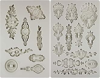 Vintage Inspired Key and Keyhole Silicone Moulds 2-Count