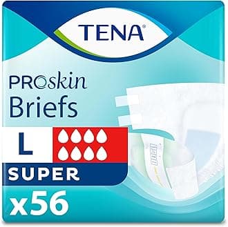 TENA ProSkin Unisex Adult Diapers with Tabs, Maximum Absorbency, Large, 56 ct