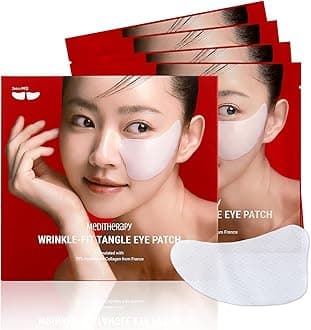 MEDITHERAPY Mega Under Eye Masks (4 Pairs), Wrinkle Fit Eye Patch, Korean Eye Mask for Puffiness, Dark Circles, Bags Under Eyes,