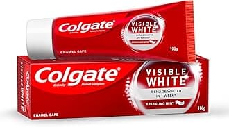 Visible White Dazzling White Toothpaste (1 Shade Whiter In 1 Week) with Sparkling Mint 100g - 1 Pack Buy Original Colgate Products Only E-Retails