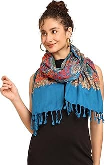 KE KANHA EXPORTS scarf for women stylish | Scarf For Women | face mask | Printed Fancy Tassle Full Face Cover | Head | Hair Face Protection | Sun Protection in summer & Winter | Lightweight