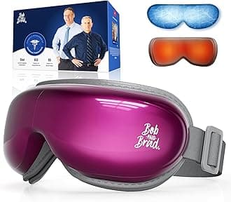 BOB AND BRAD Eye Massager with Heat and Cooling, EyeOasis 3 Eye Mask for Migraines FSA HSA Eligible, Heated Face Massager for Eye Strain Dry Eye Relief Improve Sleep, Gifts for Women Men Mom Dad