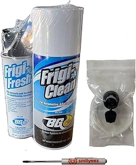 Smilyeez BG Frigi-Clean Aerosol AC Evaporator Cleaner And Frigi-Fresh Kit With Evaporating Cleaning Nozzle PN 6404 (1 Kit) and Pocket Screwdriver