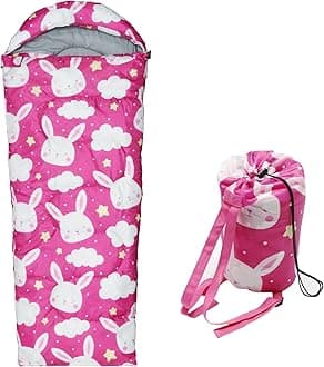 tuphen Kids Sleeping Bags - Camping Sleeping Bags with Carry Bag - Compact Sleeping Bag for Hiking, Backpacking 3 Season Warm & Cool Weather, Lightweight Waterproof Outdoor Travel for Boys Girls