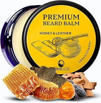 Beard Club Premium Balm | Urban Cowboy | The Best Conditioner & Softener to Shape & Style your , While Stopping Itch & Flakes | Natural & Organic | Great for Hair Care & Growth