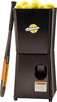 Sports Tutor eCannon Tennis Ball Machine with TOPSPIN. Compact - Weighs only 23lbs. for Intermediate and Advanced Players. Made in USA by #1 Tennis Machine Company.
