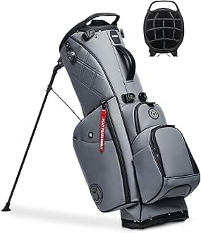 Ghost Golf Stand Bag - Lightweight Golf Bags for Men & Women, 14-Way Dividers with Premium Materials & Magnetic Pocket - Standing Golf Bag Holds 14 Golf Clubs