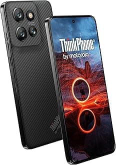 ThinkPhone 25 5G 2024 (Carbon Black) XT2409-06 | Dual SIM (Nano SIM, eSIM) 256GB + 8GB RAM Android 14 SIM-free Factory Unlocked Smartphone