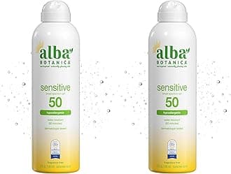 Sensitive Sunscreen Spray for Face and Body, Fragrance-Free, Broad Spectrum SPF 50, Water Resistant, 5 fl. oz. Bottle (Pack of 2)